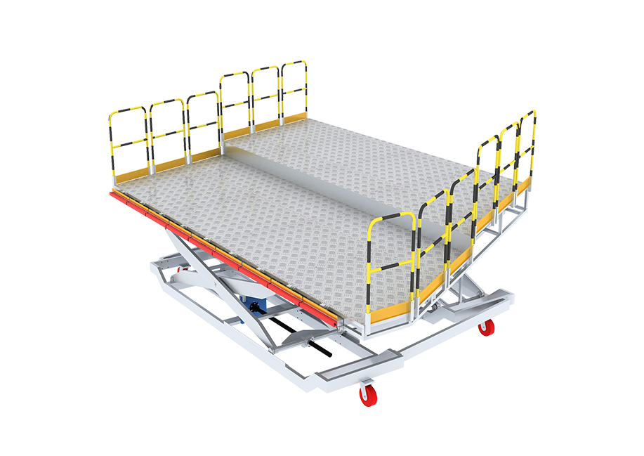 The working area consists of the working platform, which includes the outer part of the engine to the middle of the main wing.