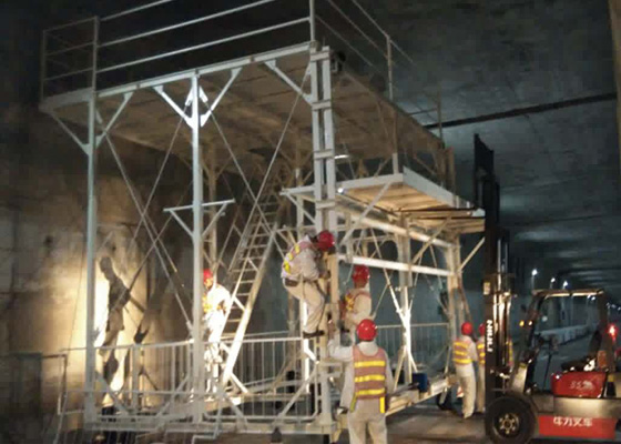 Disassembled mobile work platform (hong kong-zhuhai-macao bridge)